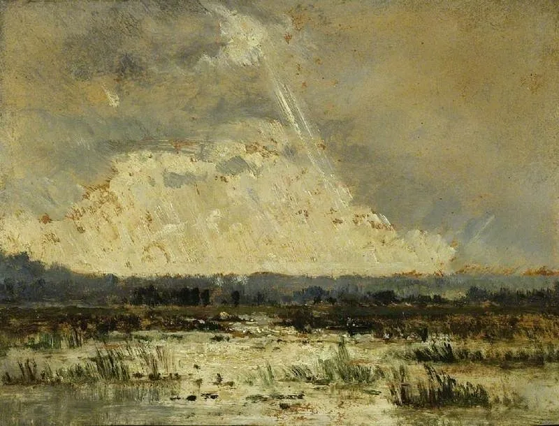 Le marais de la Souterraine, by Théodore Rousseau, oil, 1842