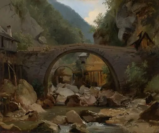 Mountain Stream in the Auvergne, by Théodore Rousseau