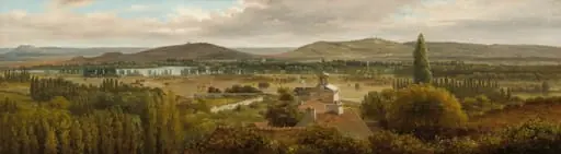 Panoramic Landscape near the River Moselle
