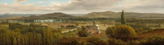 Panoramic Landscape near the River Moselle