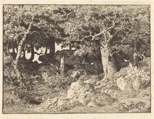 Rock Oaks, by Théodore Rousseau