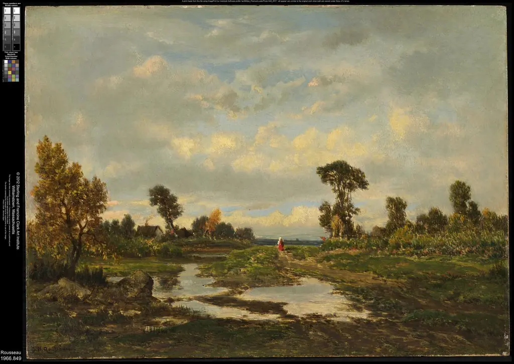 The Farm (Cottage at the Edge of a Marsh), by Théodore Rousseau