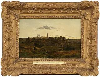 View of Bressuire, by Théodore Rousseau, 1849