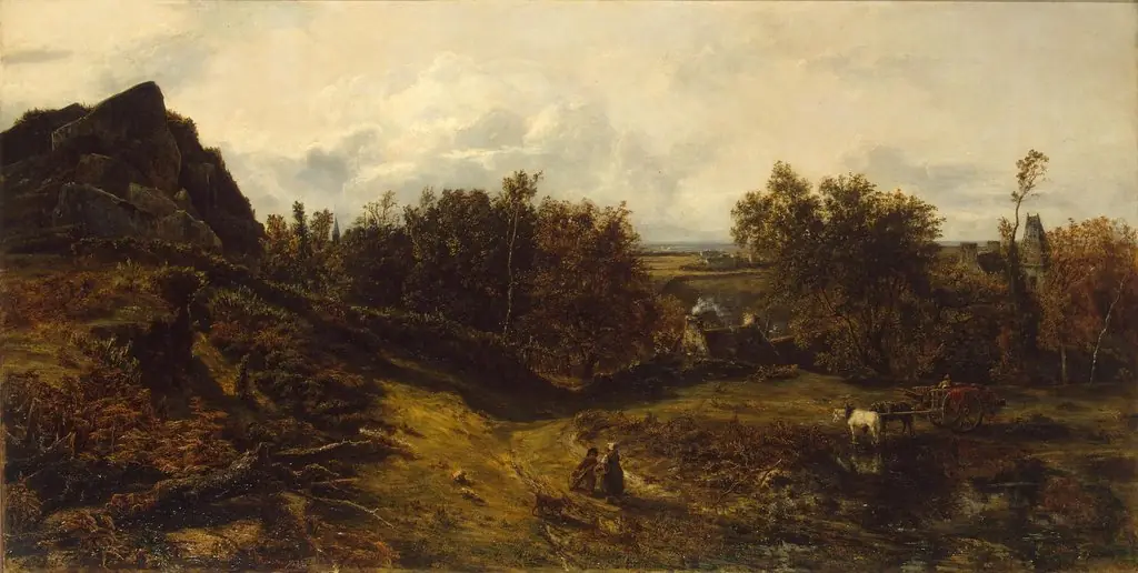View on the Outskirts of Granville, by Théodore Rousseau