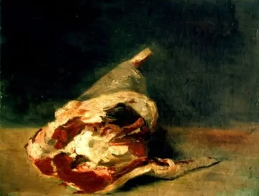 Natură moartă cu jambon, by Theodule Augustin Ribot
