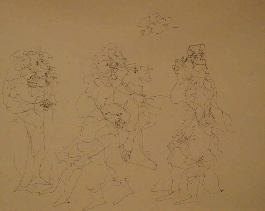 Άτιτλο (Ενότητα 5 αμφιπρόσωπων σχεδίων), by Theoharis Mores, unspecified
