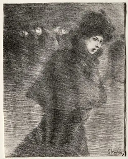 A Woman Passing By, by Théophile Alexandre Steinlen