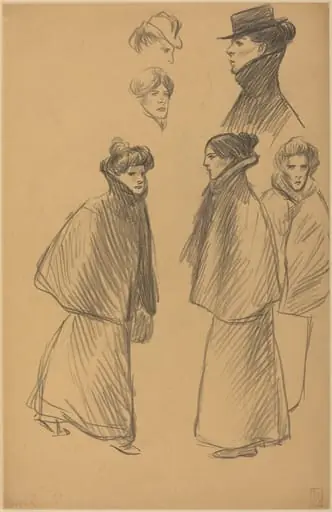 Figure Studies [recto], by Théophile Alexandre Steinlen