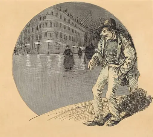 In Love (Amoureux), by Théophile Alexandre Steinlen