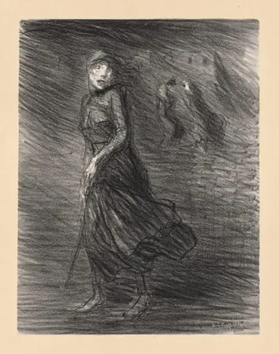 In the Street (Dans la Rue), by Théophile Alexandre Steinlen