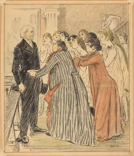 L'Aventure du Vieux Doyen (The Adventure of the Old Dean), by Théophile Alexandre Steinlen