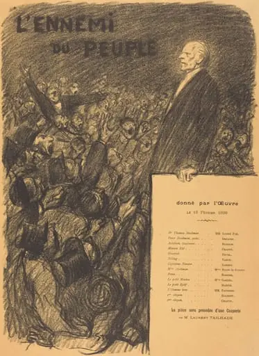 L'Ennemi du peuple, by Théophile Alexandre Steinlen