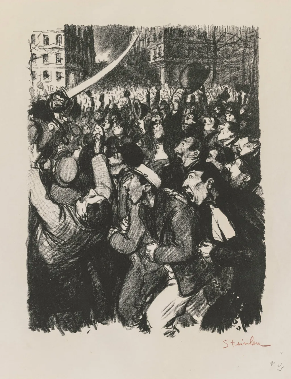 Les Moutons de Boisdeffre, by Théophile Alexandre Steinlen, 1898