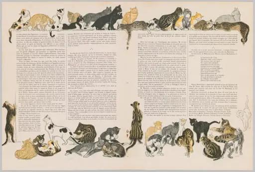 On Cats by Jacques Dalbray, by Théophile Alexandre Steinlen