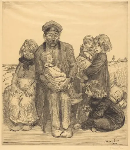 Poor People (Les pauvres gens), by Théophile Alexandre Steinlen