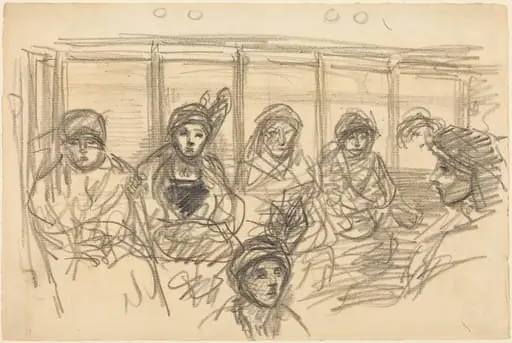 Riders on the Metro, by Théophile Alexandre Steinlen