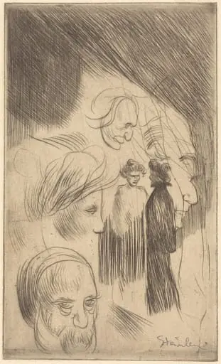 Sketch Plate, by Théophile Alexandre Steinlen