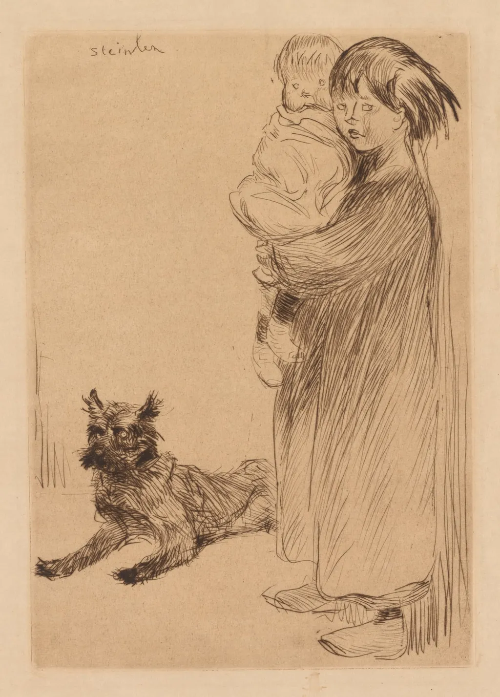 The Big Sister (La Grande Soeur), by Théophile Alexandre Steinlen, 1913