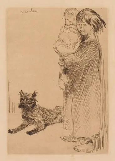 The Big Sister (La Grande Soeur), by Théophile Alexandre Steinlen
