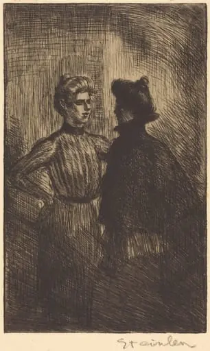 The Encounter (Recontre), by Théophile Alexandre Steinlen