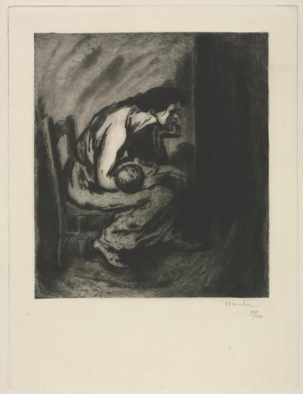 The Sick Child, by Théophile Alexandre Steinlen, 1902