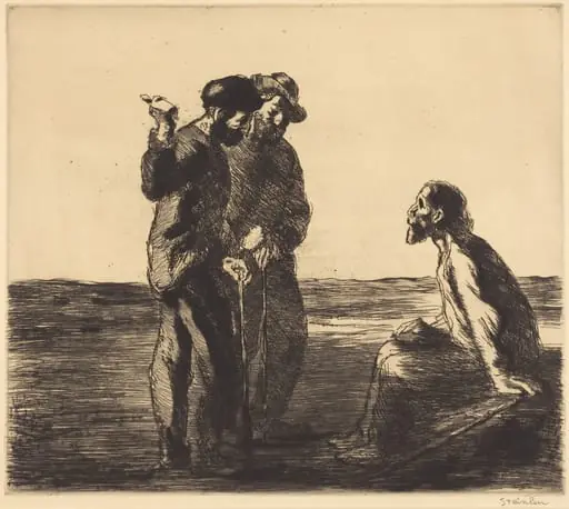 Three Companions (Les trois compagnons), by Théophile Alexandre Steinlen