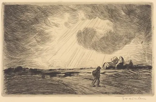 Thunder Storm (Temps d'orage), by Théophile Alexandre Steinlen