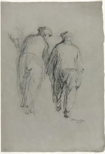 Two Men Working, Rear View, by Théophile Alexandre Steinlen