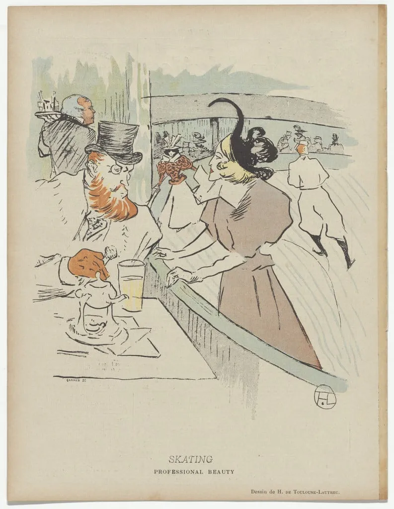 Untitled, by Théophile-Alexandre Steinlen Henri de Toulouse-Lautrec, 1896