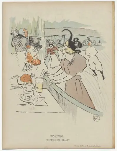 Untitled, by Théophile-Alexandre Steinlen Henri de Toulouse-Lautrec