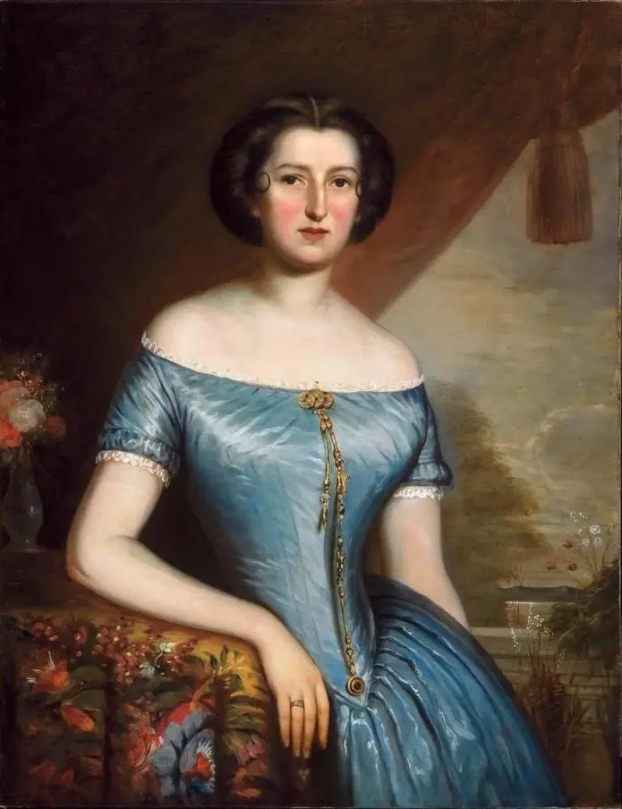 Portrait of Louise-Adèle Taschereau, by Théophile Hamel