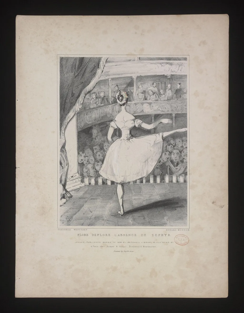 Flore deplore l'absence de Zephyr, by Theophile Wagstaff, 2