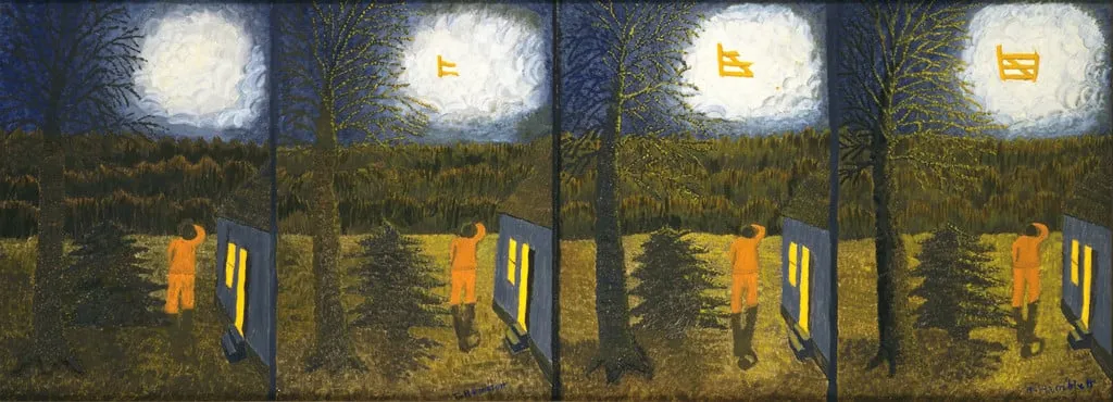 Untitled, by Theora Hamblett, oil, 1954