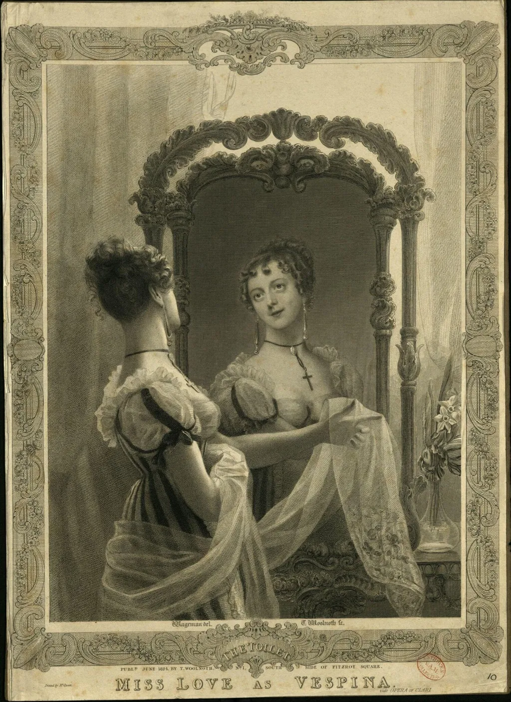 Clari, by Thomas A. Woolnoth, 1824