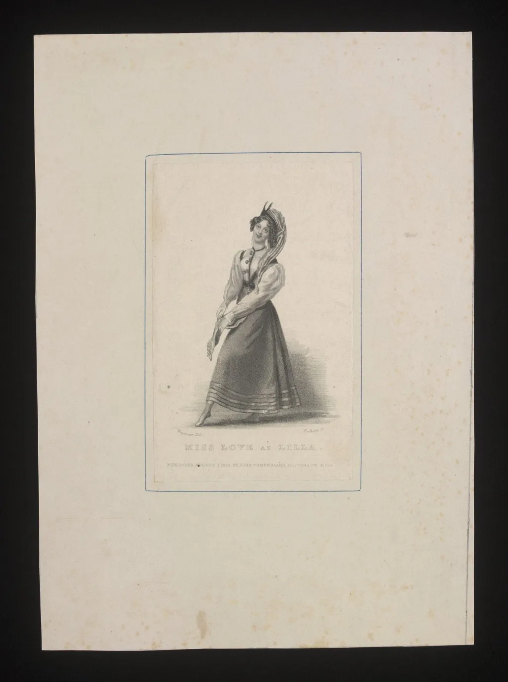 Miss Love as Lilla, by Thomas A. Woolnoth, 1