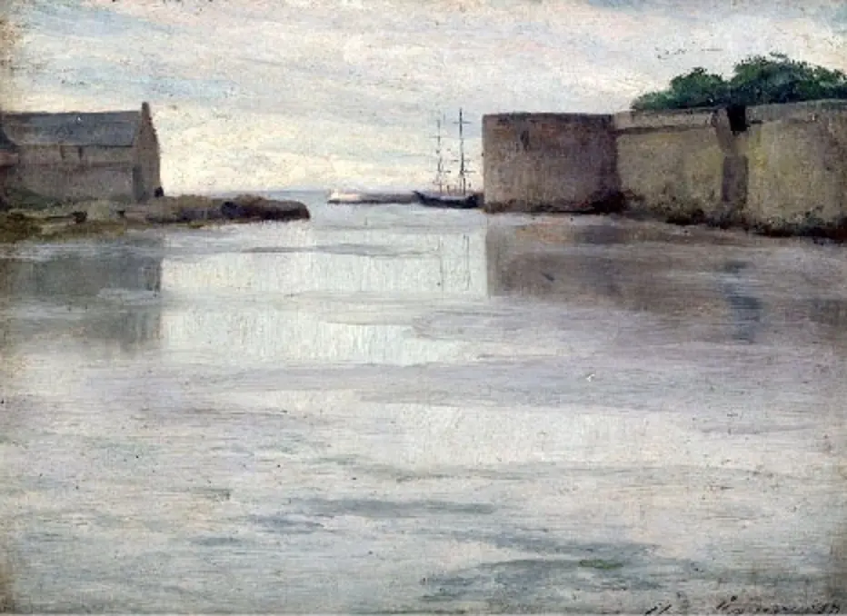 Harbor of Concarneau, by Thomas Alexander Harrison