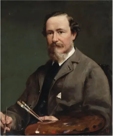 Portrait of B. Colles Watkins (1833-1891), Landscape Painter, by Thomas Alfred Jones