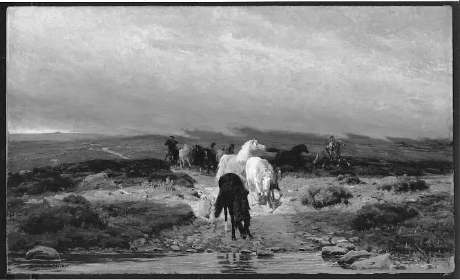 Wallabrook Ford, Dartmoor, England, by Thomas Allen