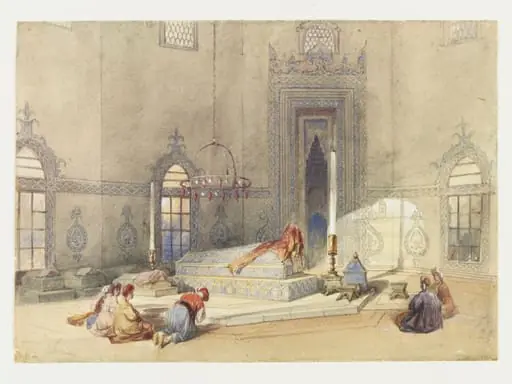 The Mausoleum of Sultan Mahomed, Brusa, by Thomas Allom