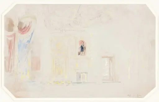 The Throne Room at Fontainebleau, by Thomas Allom