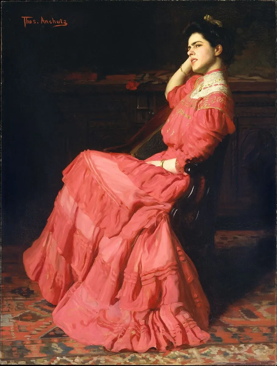 A Rose, by Thomas Anshutz, oil, 1907