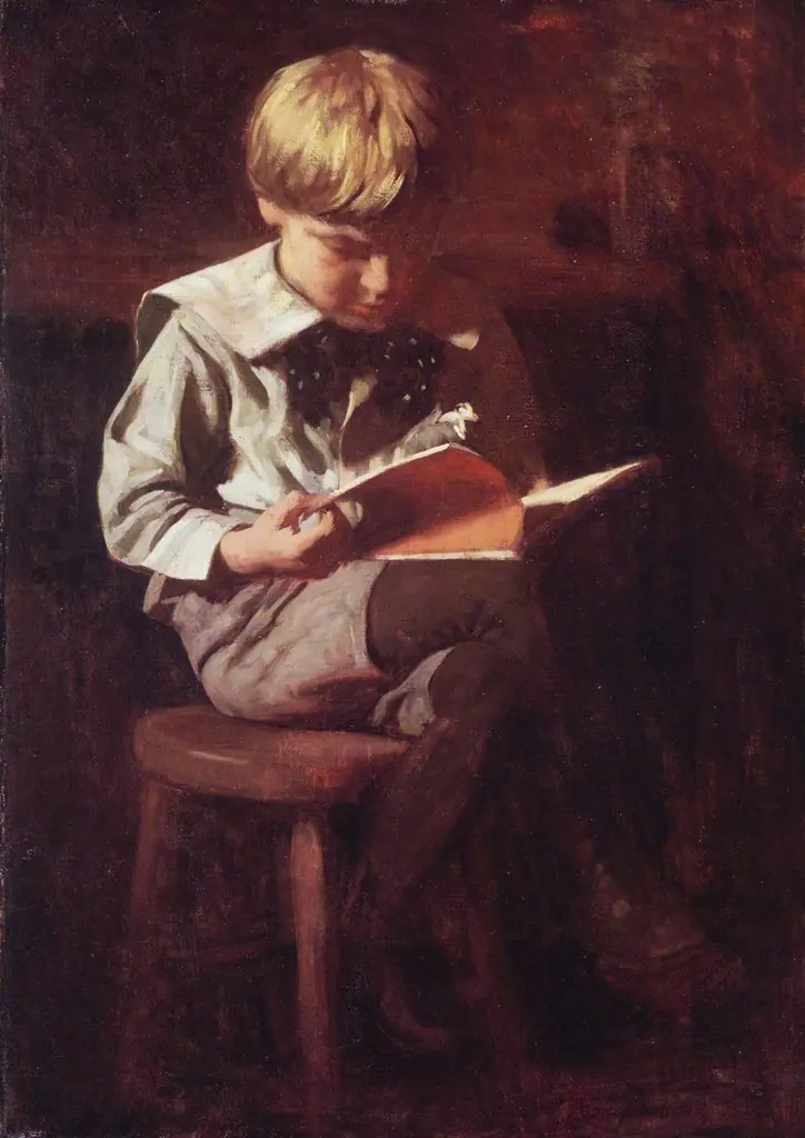 Boy Reading: Ned Anshutz, by Thomas Anshutz