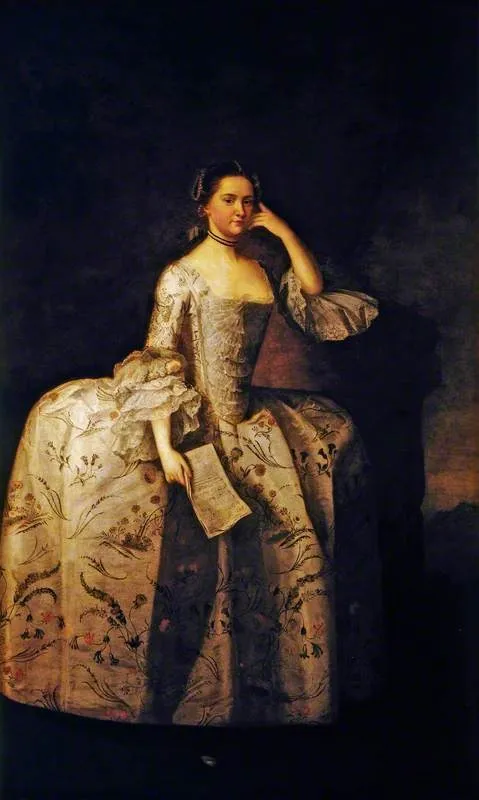 Portrait of a Lady of the Arcedeckne Family, by Thomas Bardwell, oil, 1750