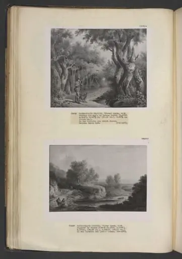 Forest Scene with woodman and dog, by Thomas Barker