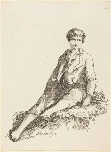 Young Boy Seated, by Thomas Barker
