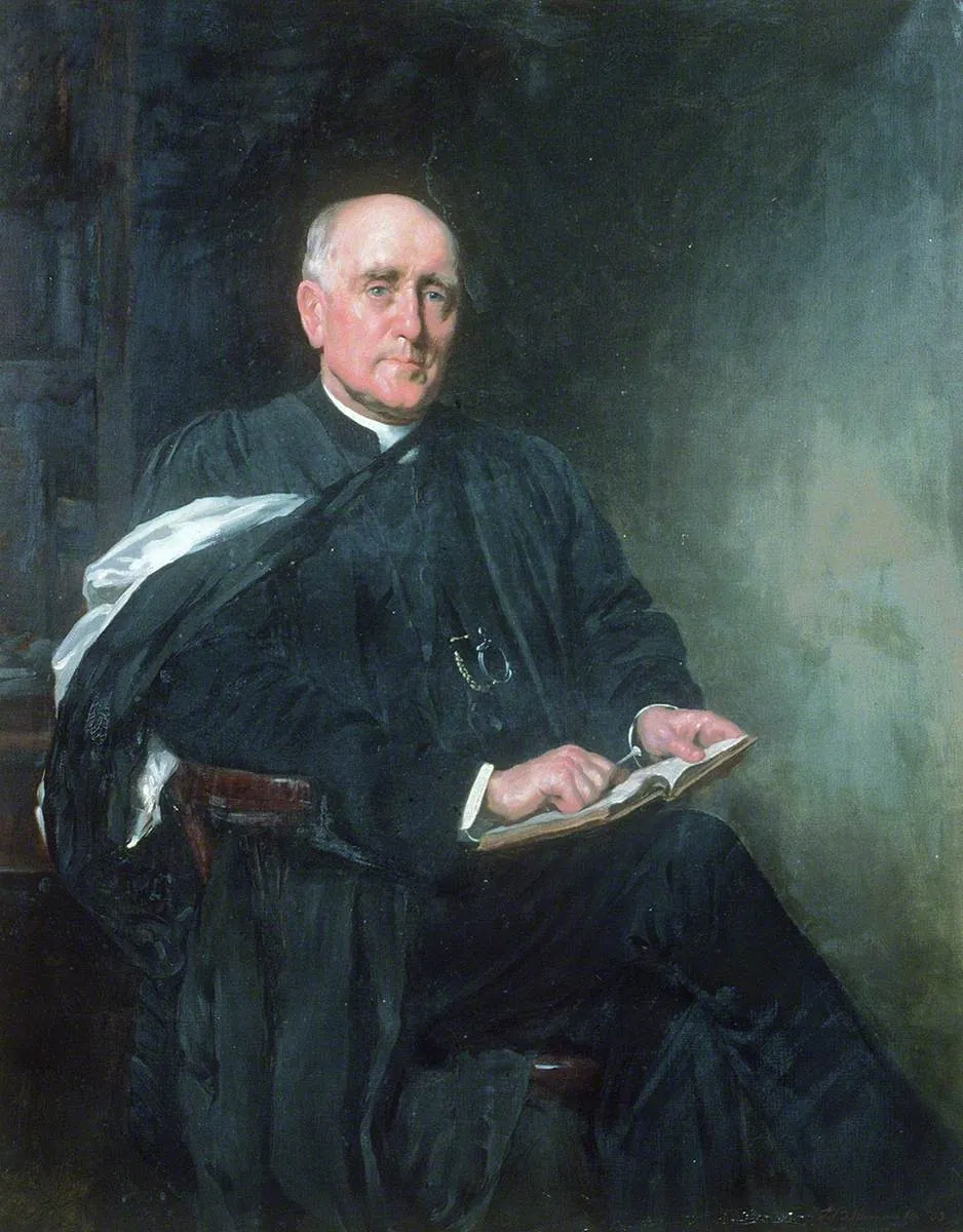 Parchedig David Edwardes (1836–1916), MA, by Thomas Benjamin Kennington, oil, 1903