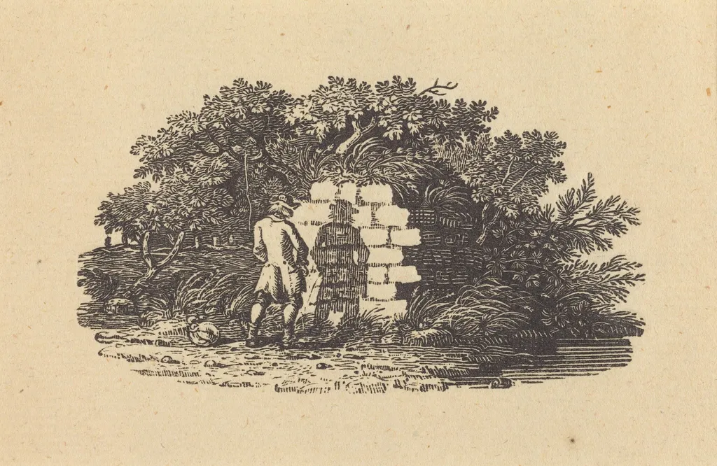 Man Pissing, by Thomas Bewick, ink, 1797
