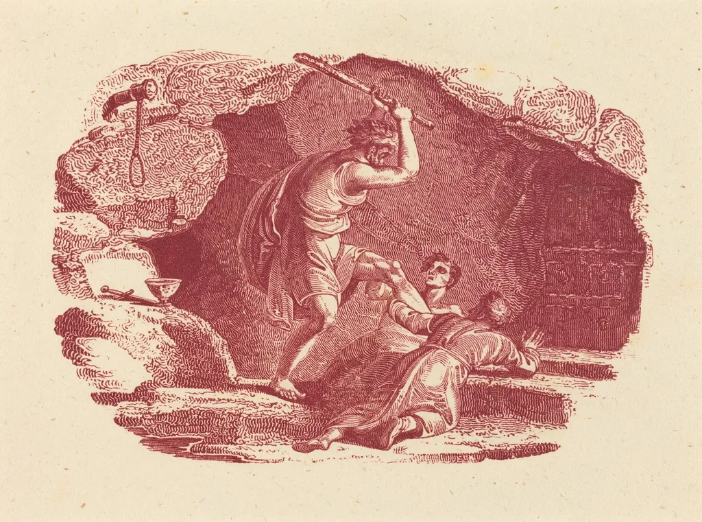 Murder Scene, by Thomas Bewick, ink, 1790
