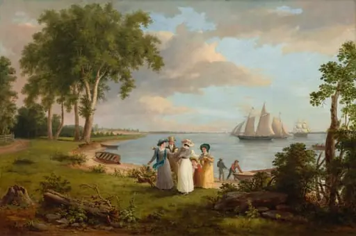 View of the Delaware near Philadelphia, by Thomas Birch