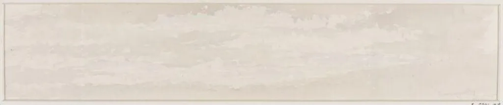 Studies of Clouds, by Thomas Brittain Vacher, watercolor, 1850